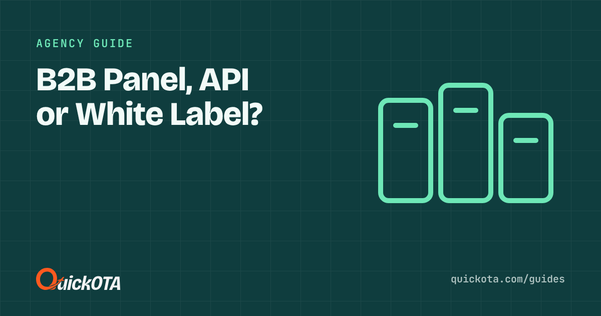 B2B Panel, Flight API or White-Label Website: Which Does Your Agency Need?